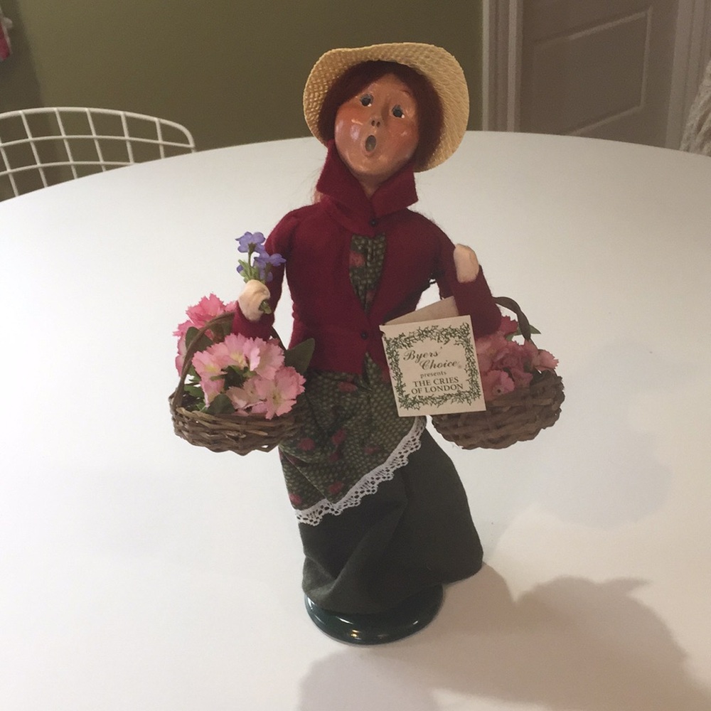 Vintage 1994 Never Displayed Flower Lady